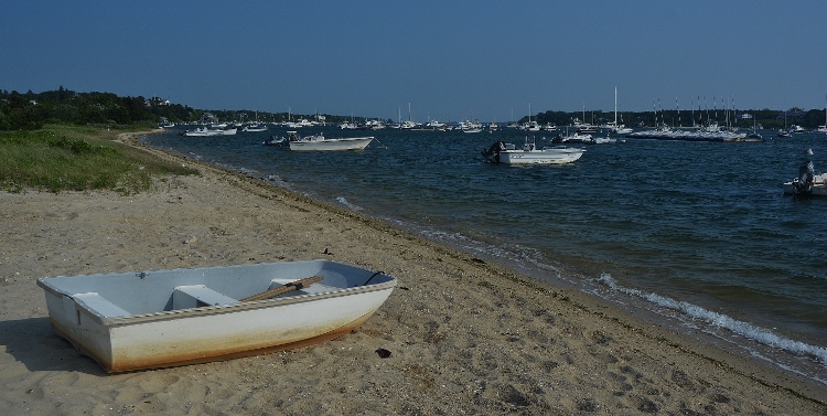the Edgarstown harbor from Chappaquiddick